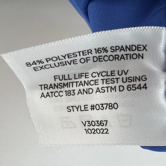 Coolibar Blue Youth Baby Wave Swim Tights Stretch 50 SPF Pull-On Size 6-12 NEW - Picture 7 of 8